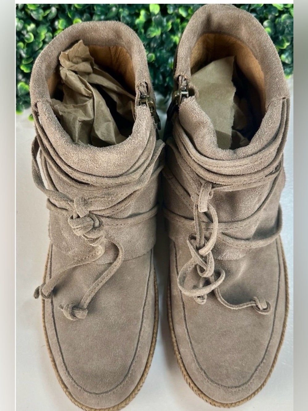 UGG Reid Suede Moccasin ankle booties women’s size 8